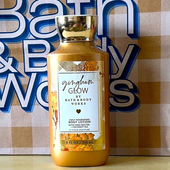 Bath & Body Works Other - NIB Bath & Body Works Gingham Glow Body Lotion - Gold